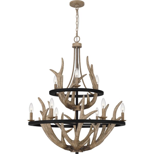 Quoizel Journey Chandelier 9 Lights Earth Black JR5032EK - main